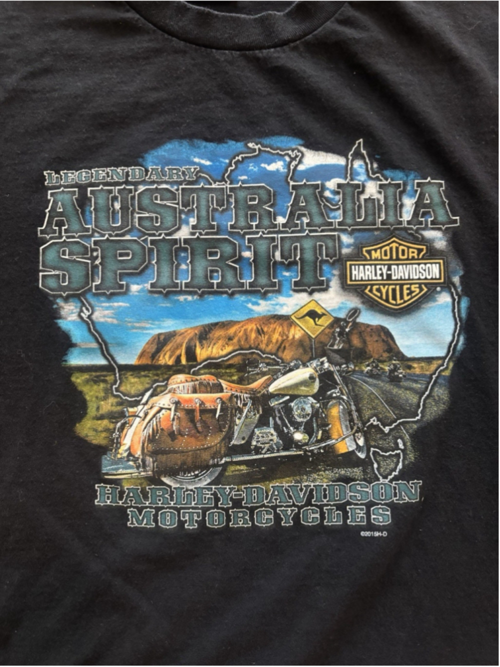 Harley Davidson Spirit Heaven Melbourne Australia Bravado T Shirt Men's XL Black - Picture 2 of 7